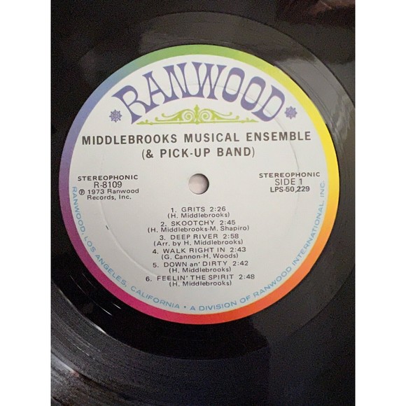 Middlebrooks Musical Ensemble & Pick-Up Band 1973 LP Ranwood 8109 Shrink VG+ - Picture 7 of 9